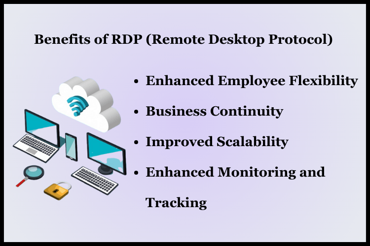 benefits of RDP (Remote Desktop Protocol)