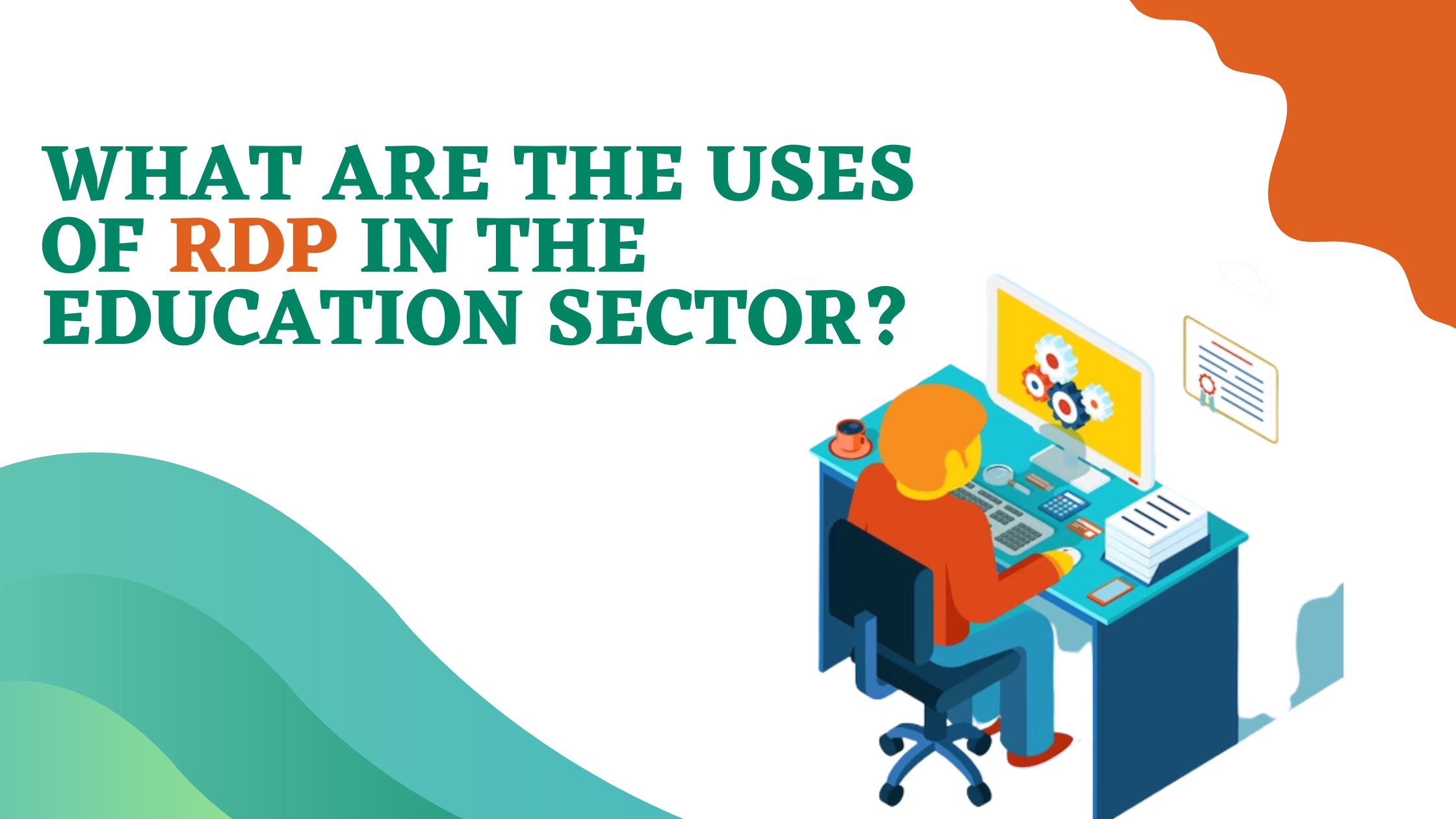 What are the uses of RDP in the Education Sector?
