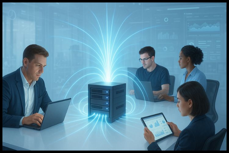 team collaboration using buying rdp for productivity